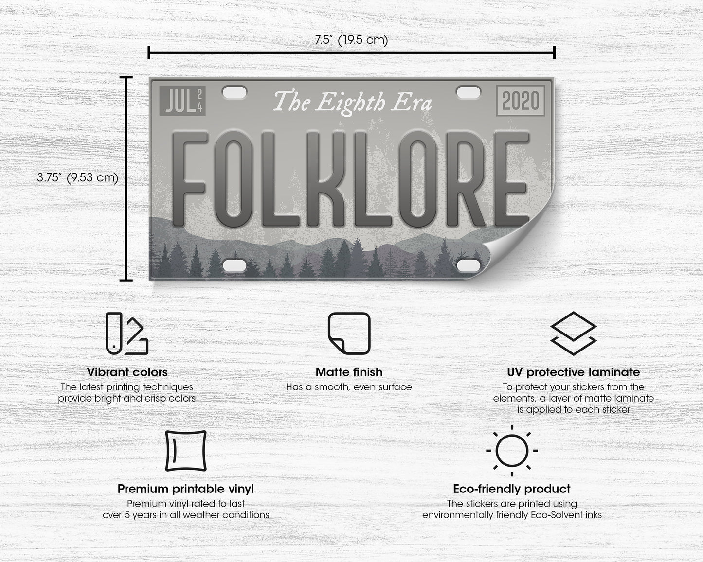 Folklore era bumper sticker