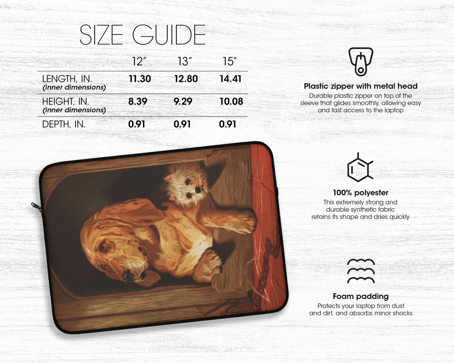 Edwin Landseer - Dignity and Impudence laptop sleeve