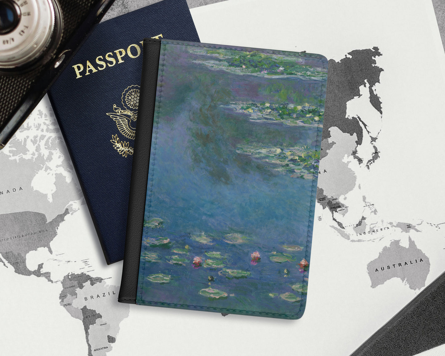Claude Monet - Water Lilies passport cover