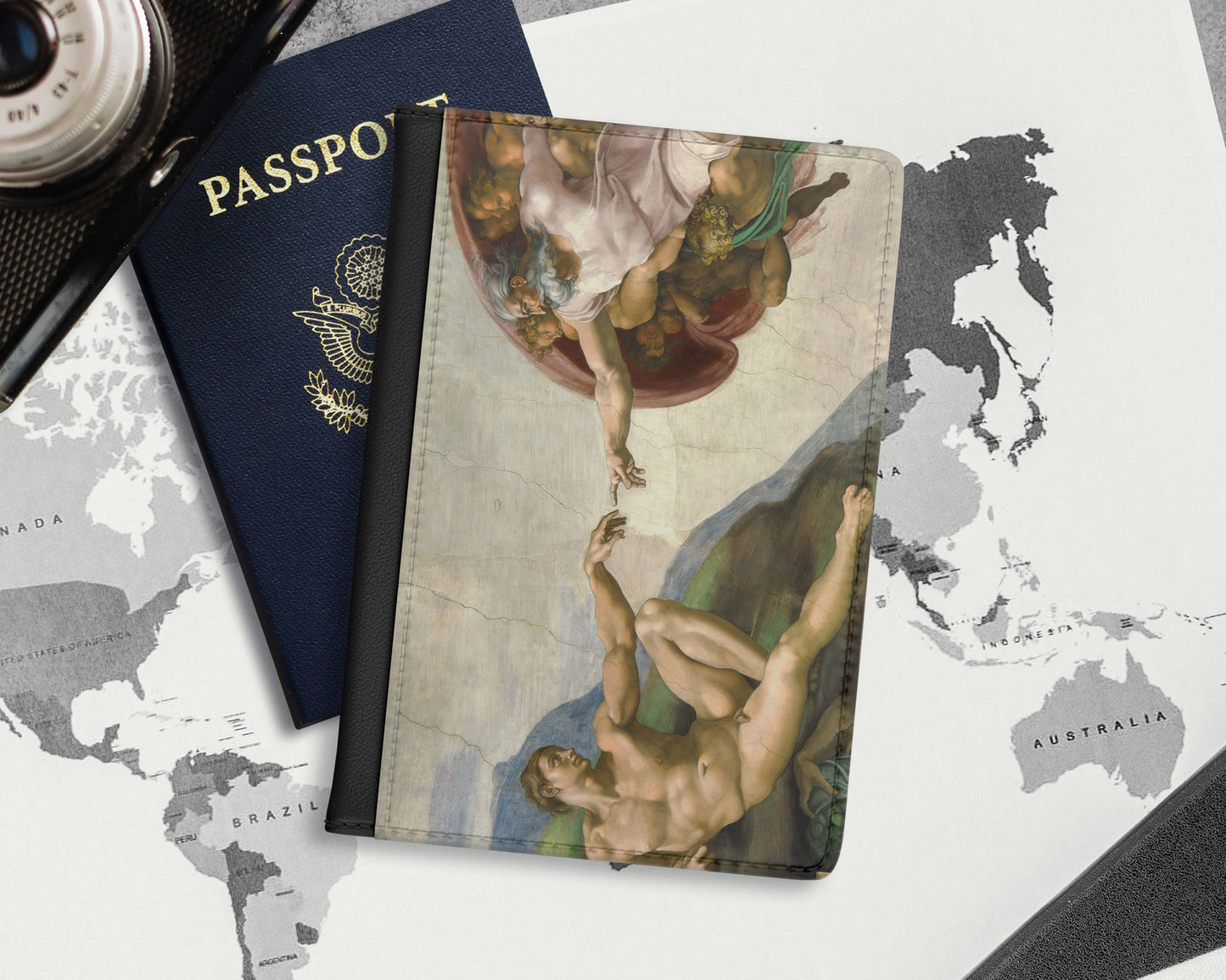 Michelangelo Buonarroti - The Creation of Adam passport cover