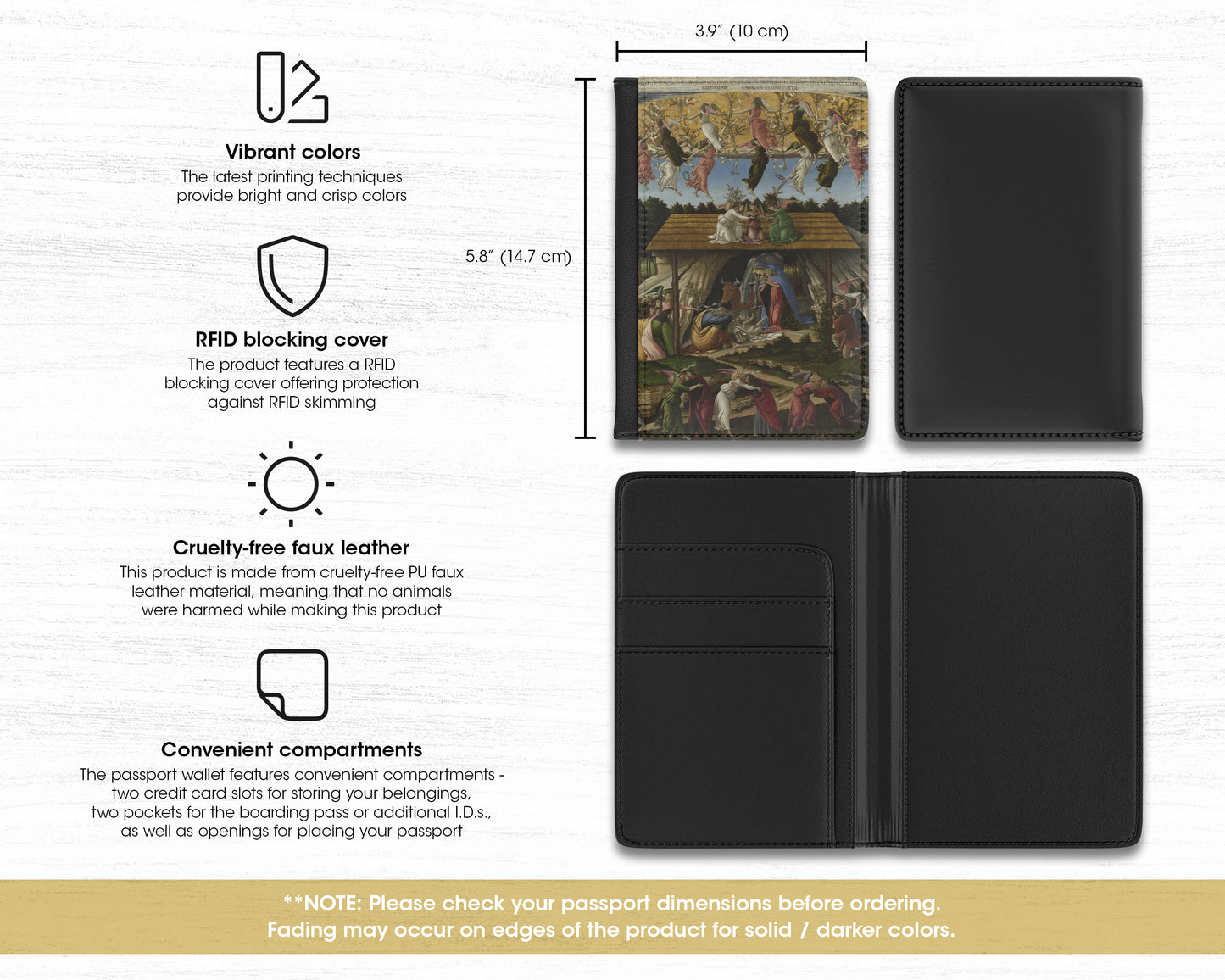 Sandro Botticelli - Mystic Nativity passport cover