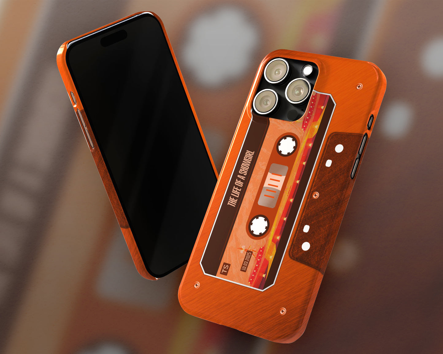 Life of Showgirl era cassette tape iPhone case