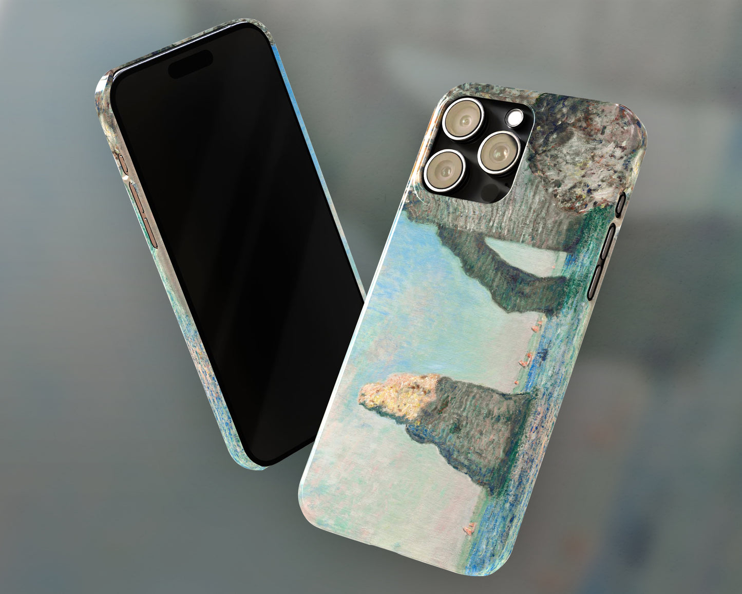 Claude Monet - Cliffs at Étretat iPhone case
