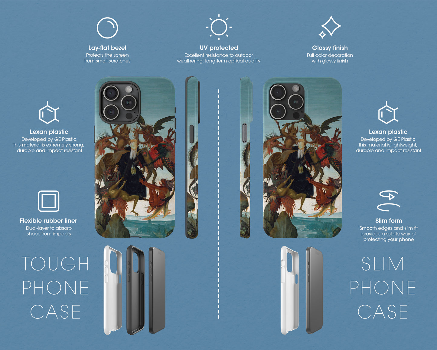 Michelangelo Buonarroti - The Torment of Saint Anthony iPhone case