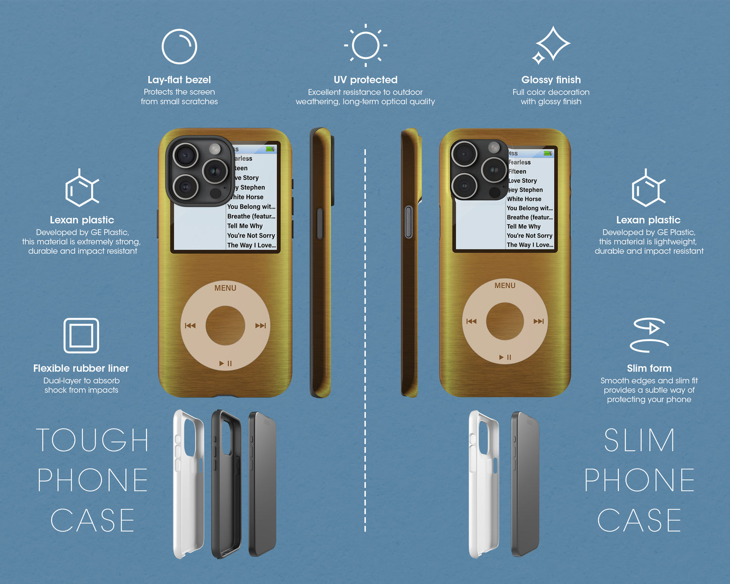 Fearless era iPod Nano style iPhone case