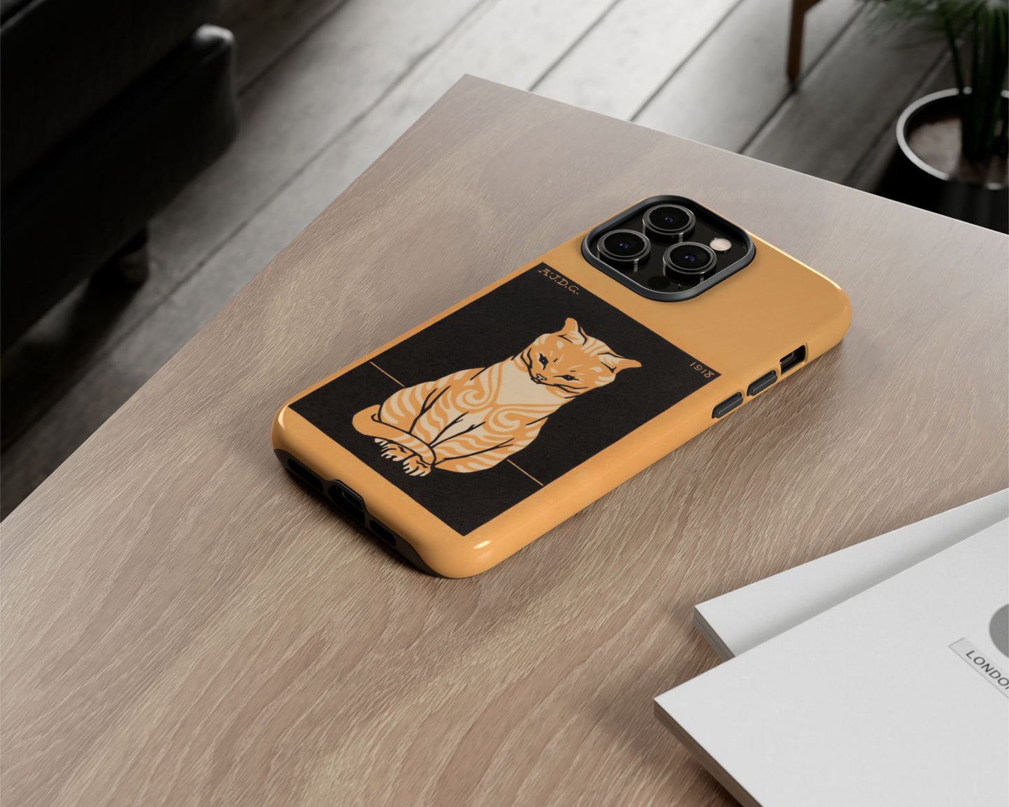 Julie de Graag - Sitting Cat iPhone case