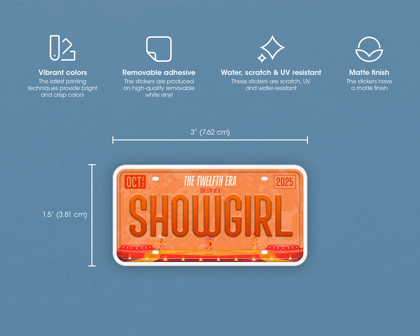 Life of Showgirl era sticker