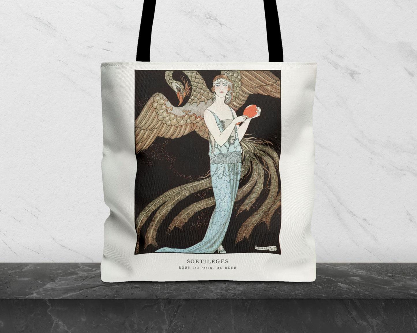 George Barbier - Sortilèges: Evening Dress, de Beer tote bag