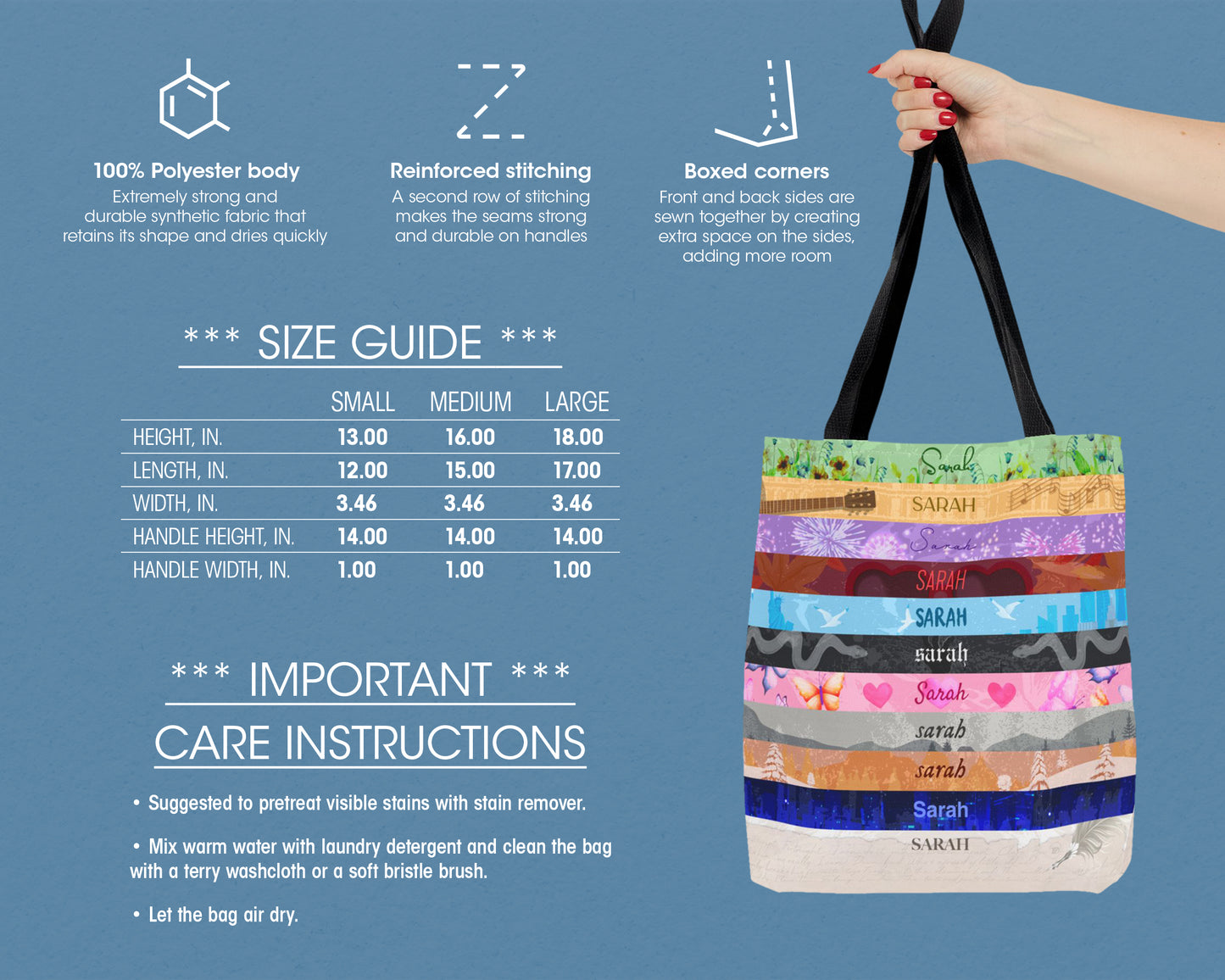 Personalized name Eras tote bag