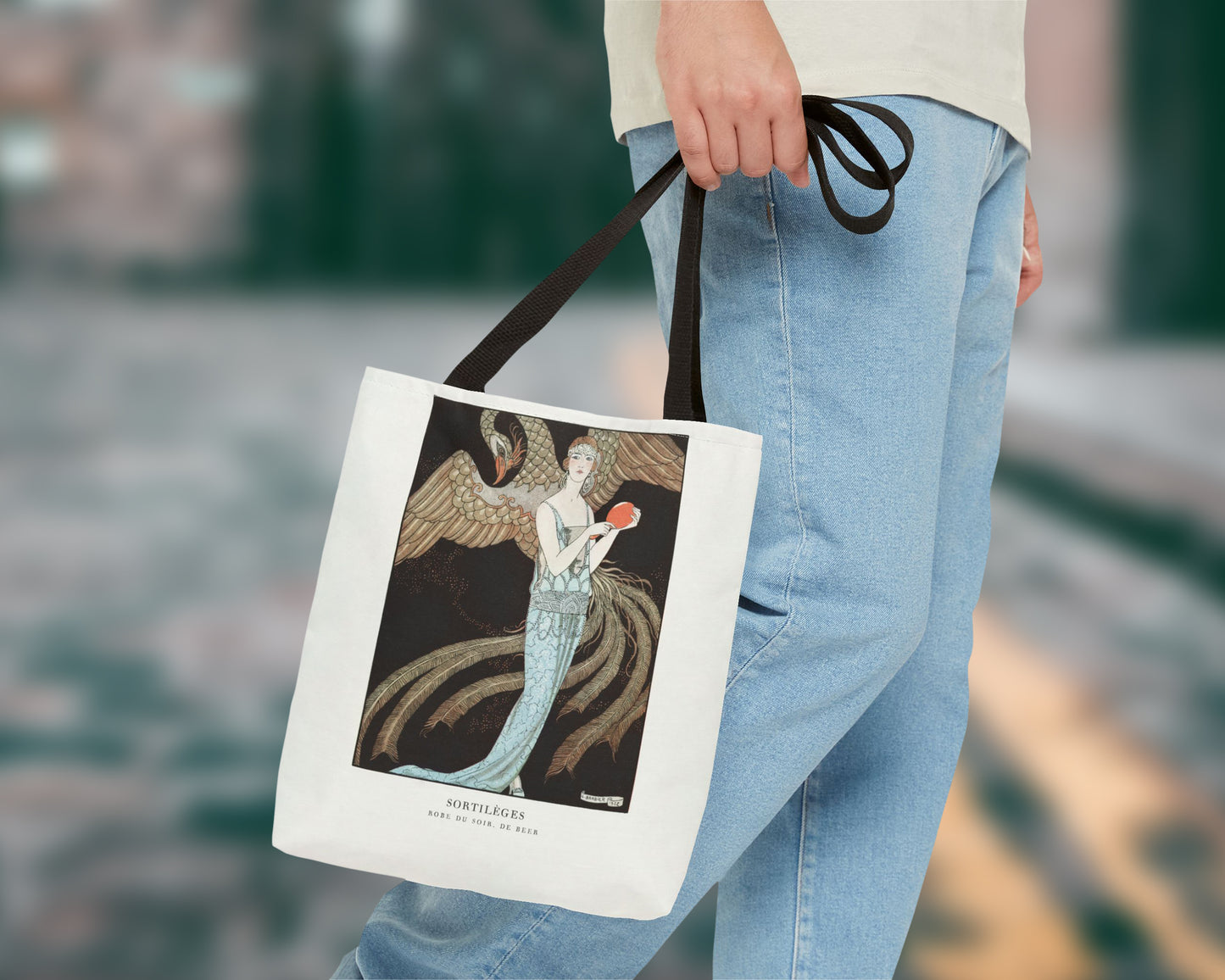 George Barbier - Sortilèges: Evening Dress, de Beer tote bag