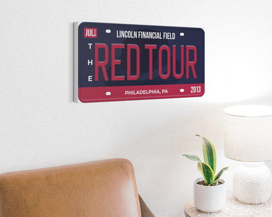 The Red Tour canvas wall decor