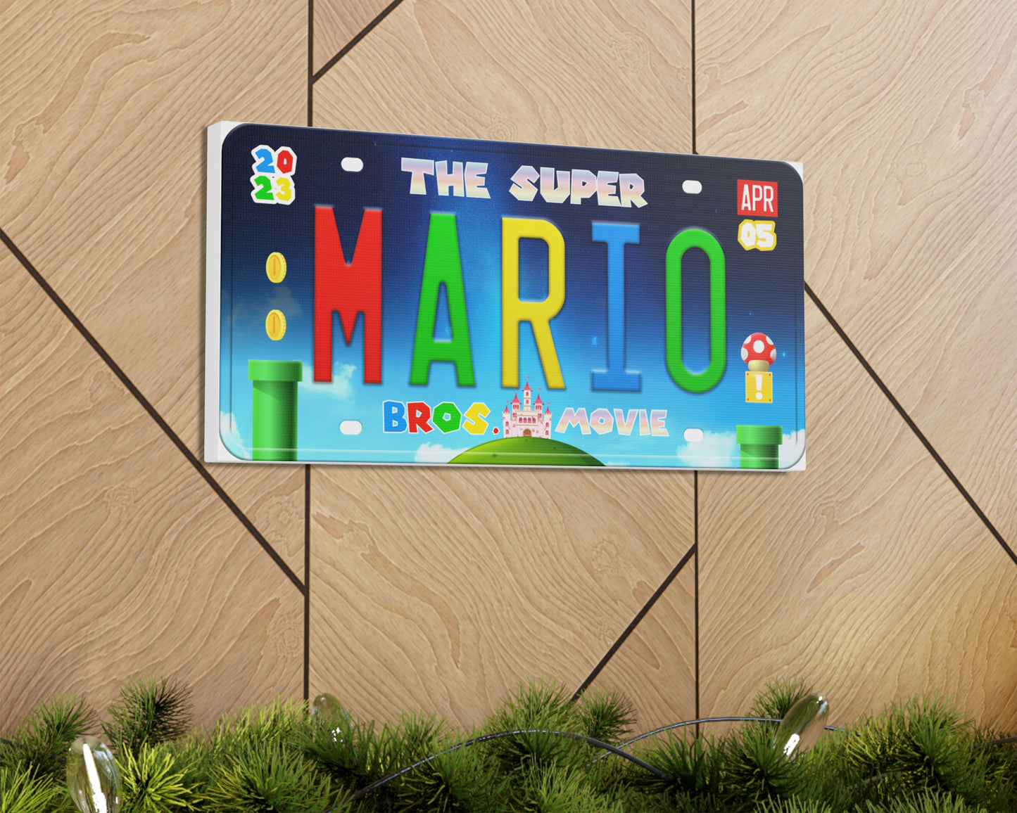Mario Movie (2023) movie canvas wall decor