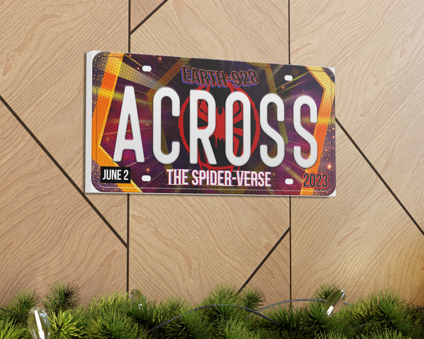 SpiderMan: Across the SpiderVerse (2023) movie canvas wall decor