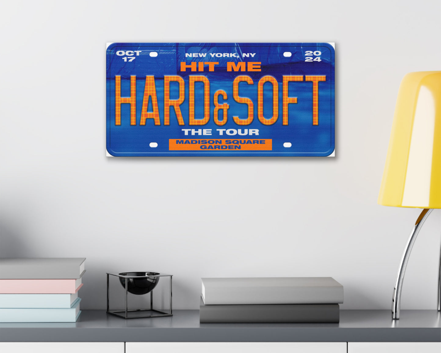Hit Me Hard and Soft: The Tour canvas wall decor