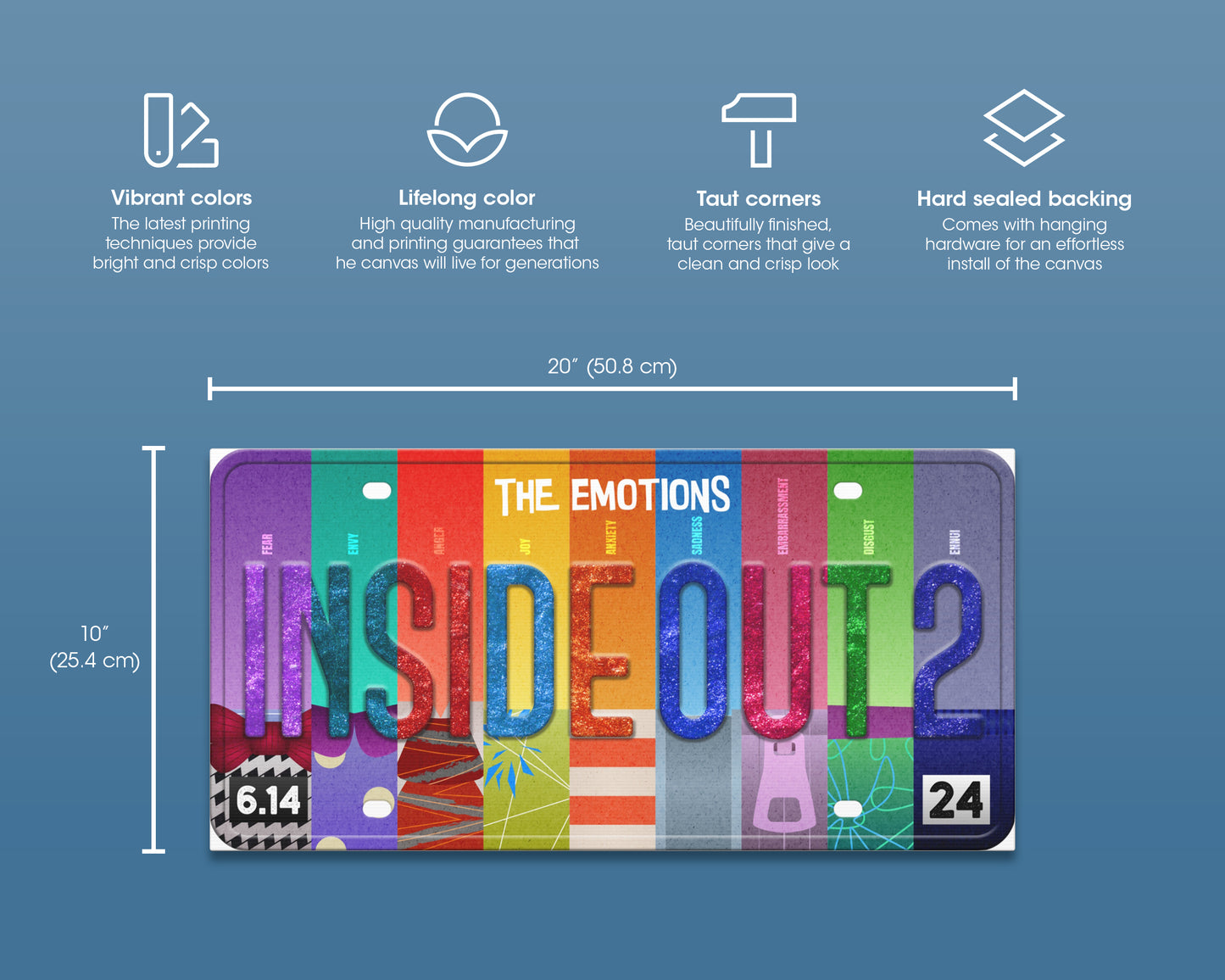 InsideOut 2 (2024) movie canvas wall decor