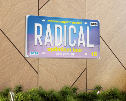 Radical Optimism Tour canvas wall decor