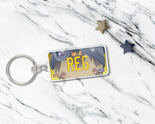 Reg acrylic keychain