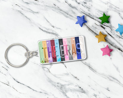 Set of The Eras acrylic keychain