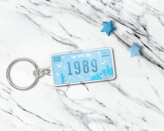1989 era acrylic keychain