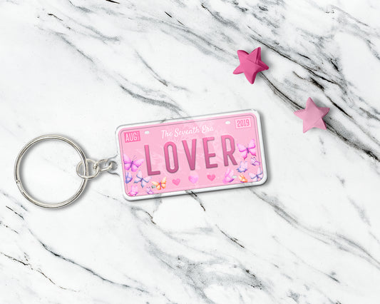 Lover era acrylic keychain