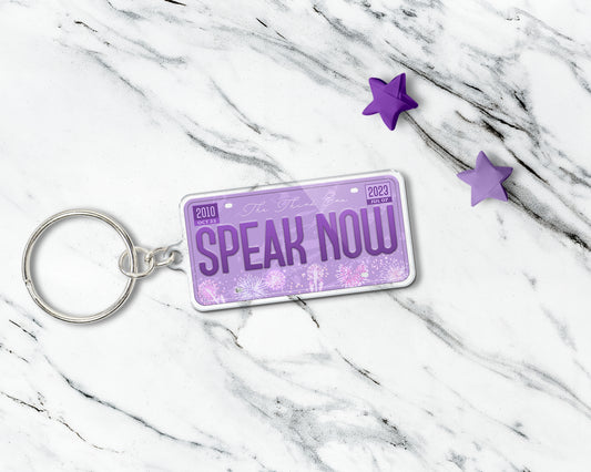 Speak Now era acrylic keychain