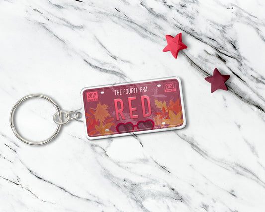 Red era acrylic keychain