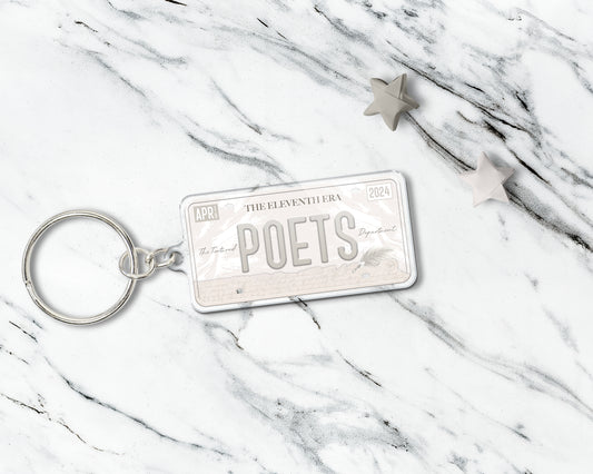 Tortured Poets era acrylic keychain