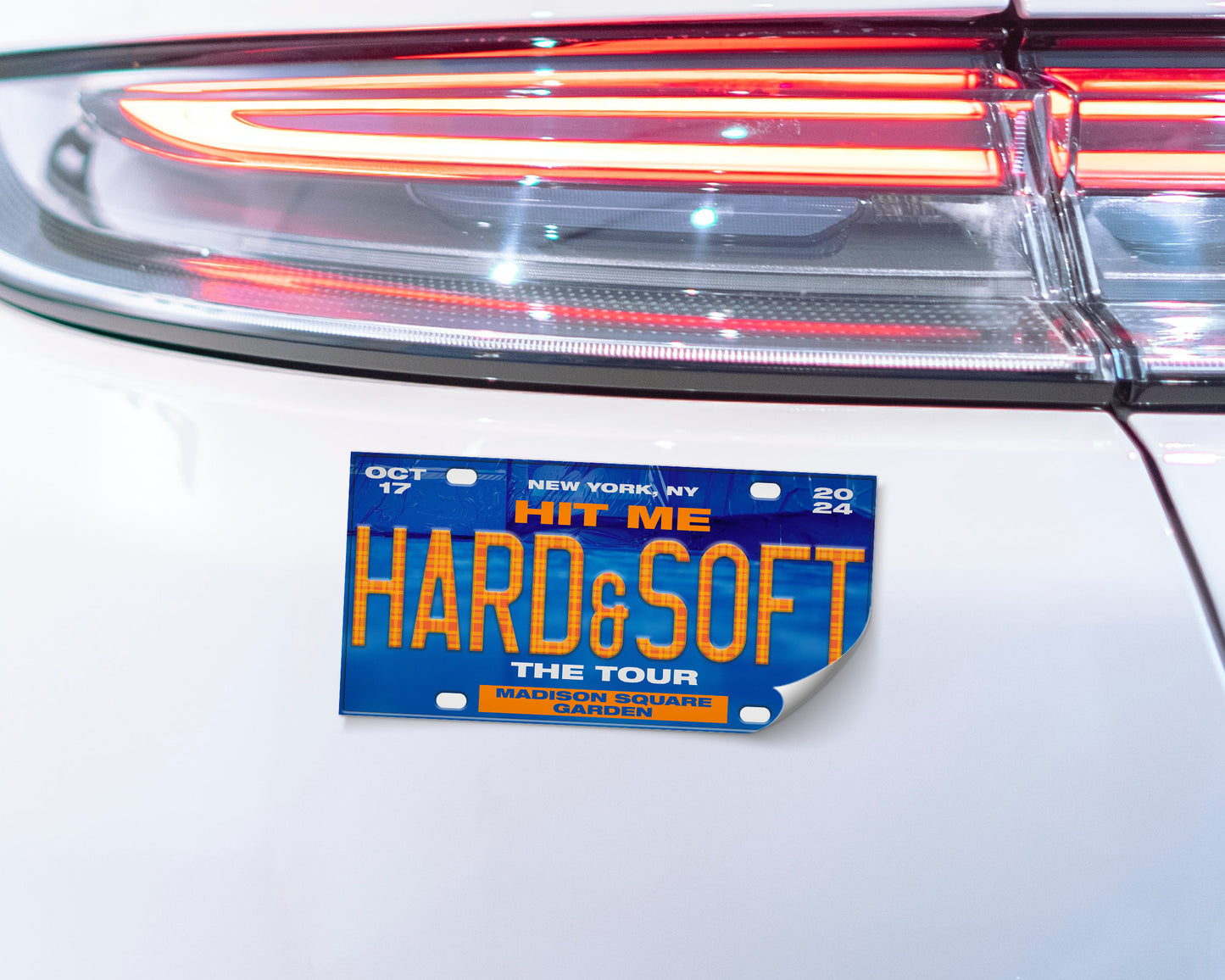 Hit Me Hard and Soft: The Tour bumper sticker
