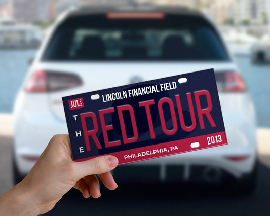 The Red Tour bumper sticker