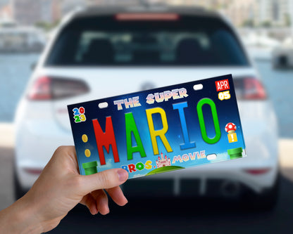 Mario Movie (2023) movie bumper sticker
