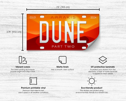 Dune Part 2 (2024) movie bumper sticker