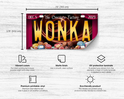 Wonka (2023) movie bumper sticker