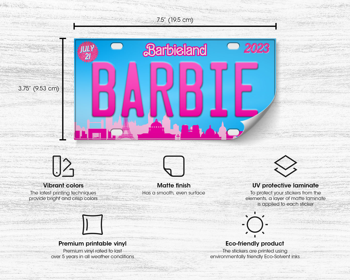 Barbie (2023) movie bumper sticker