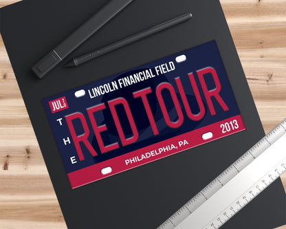 The Red Tour bumper sticker