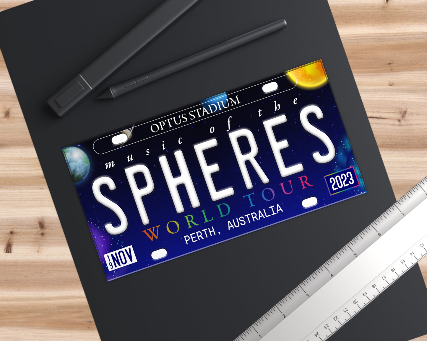 Music of the Spheres World Tour bumper sticker