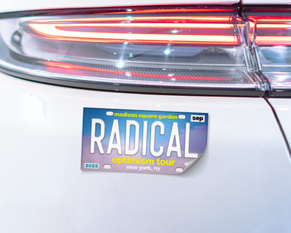 Radical Optimism Tour bumper sticker