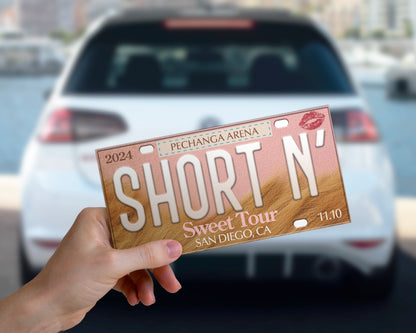 Short n' Sweet Tour bumper sticker