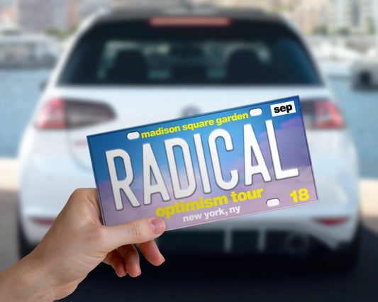 Radical Optimism Tour bumper sticker