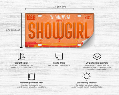 Life of Showgirl era bumper sticker