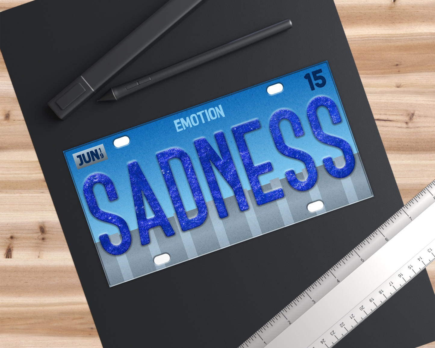 Sadness emotion bumper sticker