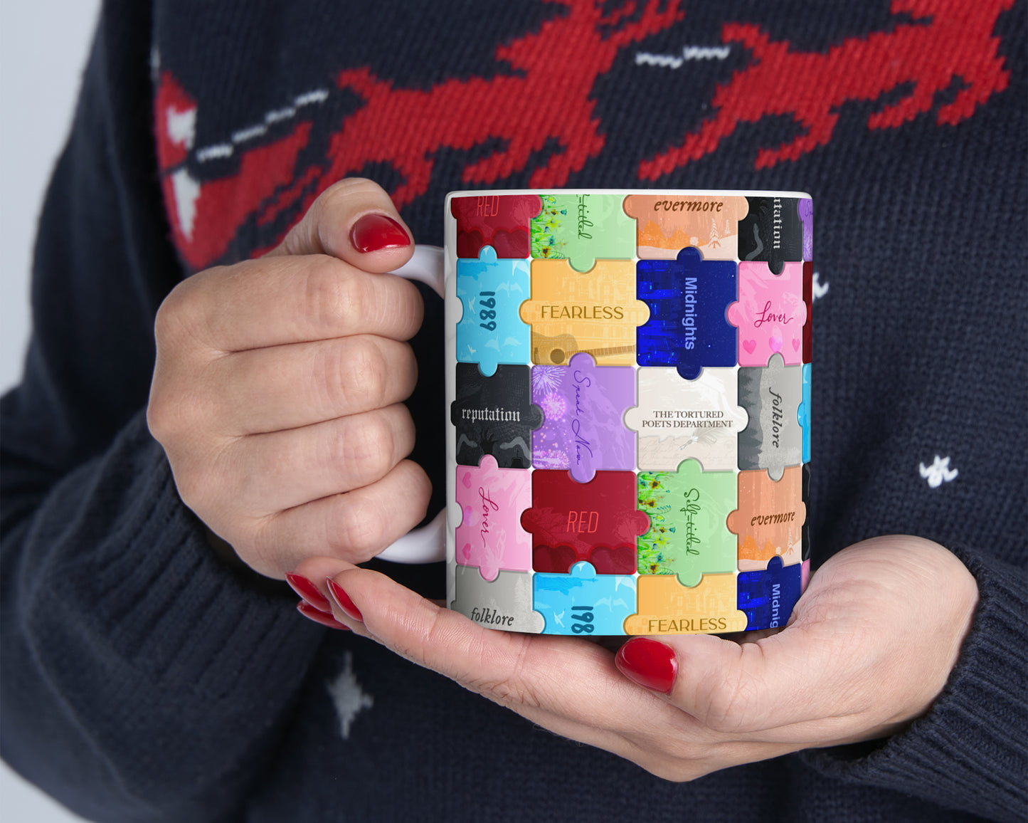 The Eras puzzles ceramic mug