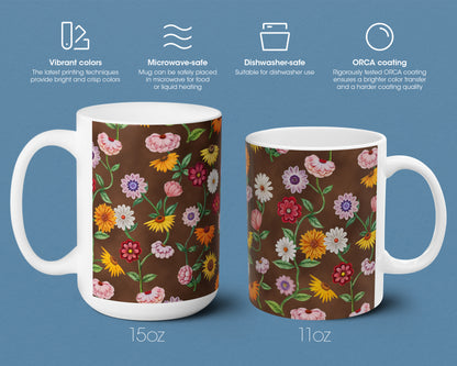 Piano Flowers The Eras Tour ceramic mug