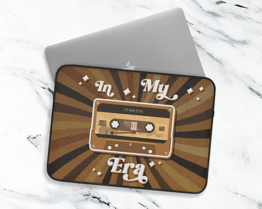 In my Fearless era vintage cassette tape laptop sleeve