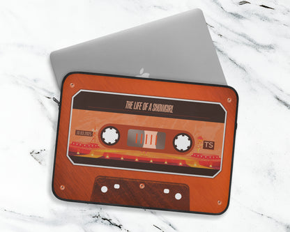 Life of Showgirl era cassette tape laptop sleeve