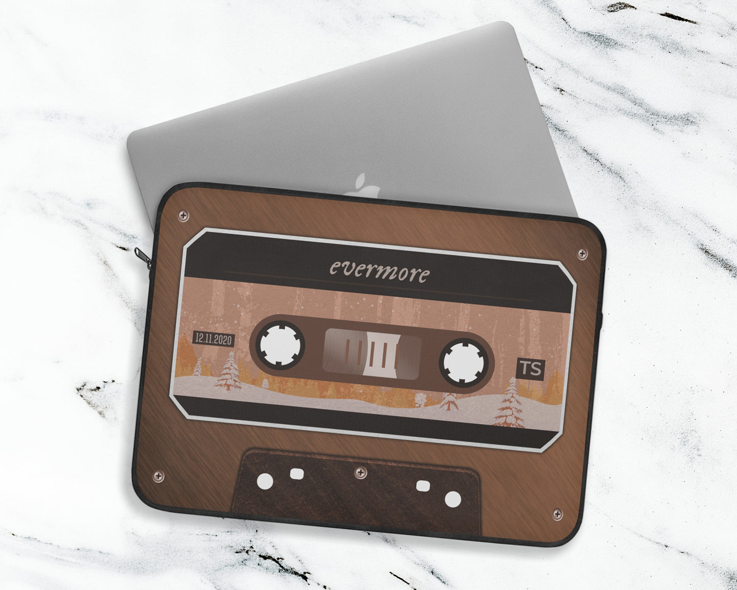 Evermore era cassette tape laptop sleeve