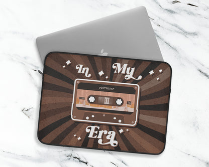 In my Evermore era vintage cassette tape laptop sleeve