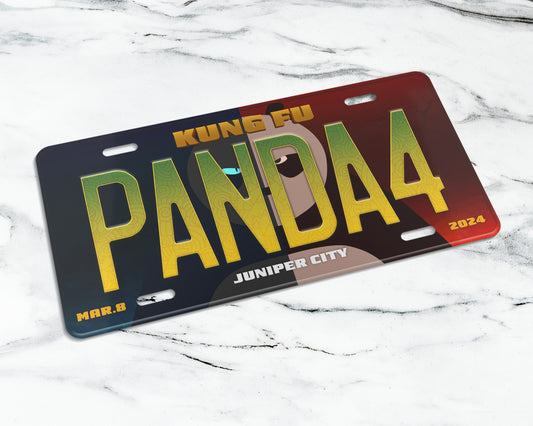 KungFu Panda 4 (2024) movie license plate