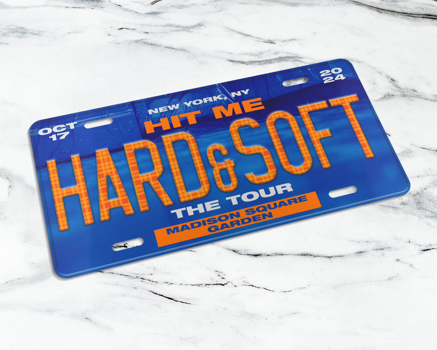 Hit Me Hard and Soft: The Tour license plate