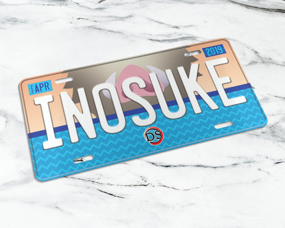 Inosuke license plate