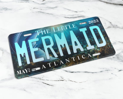 Little Mermaid (2023) movie license plate